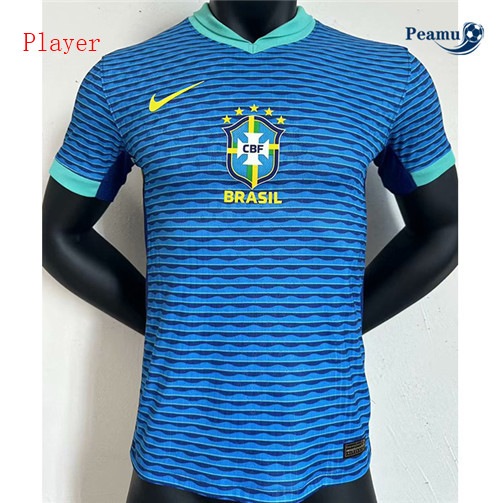 Peamu - Maillot foot Brésil Player Version Bleu 2024-2025 Paris