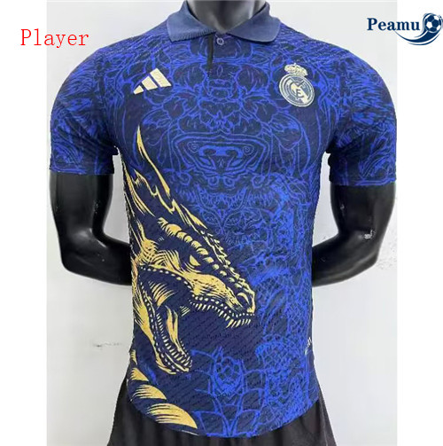 Peamu - Maillot foot Real Madrid Player Version Bleu 2023-2024 Paris
