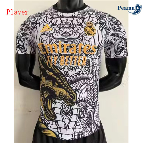 Peamu - Maillot foot Real Madrid Player Version Blanc 2023-2024 Officiel