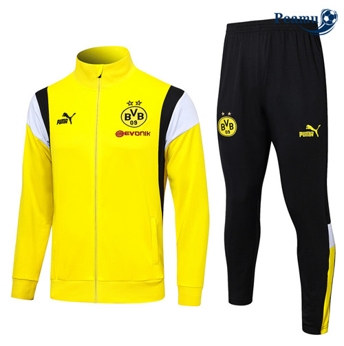 Peamu - Veste Survetement Borussia Dortmund jaune 2024-2025 Soldes