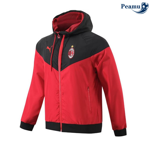 Peamu - Coupe vent AC Milan rouge 2024-2025 Officiel