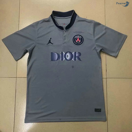 Peamu - Maillot foot PSG Pre-Match Gris 2020-2021