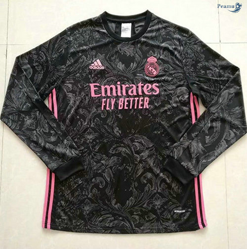 Peamu - Maillot foot Real Madrid Exterieur Manche Longue 2020-2021