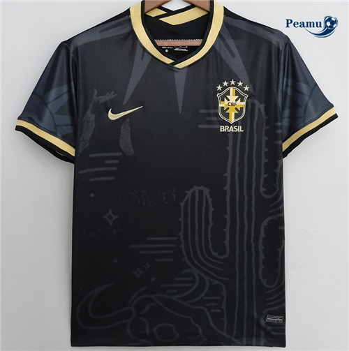 Peamu - Maillot foot Brésil Noir 2022-2023