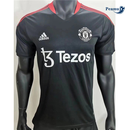 Peamu - Maillot foot Manchester United training Noir 2022-2023
