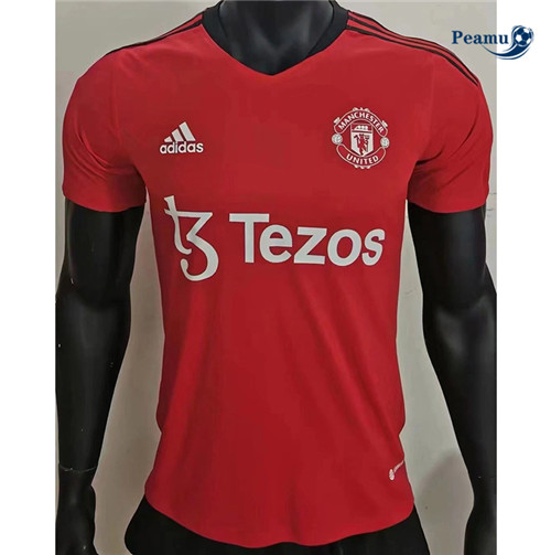 Peamu - Maillot foot Manchester United training Rouge 2022-2023