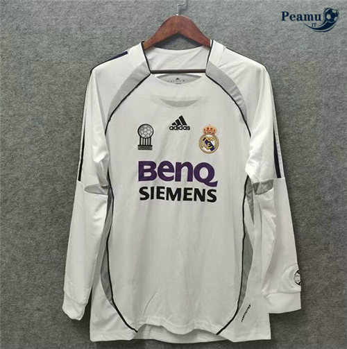 Maillot foot Real Madrid Domicile Manche Longue 2006-07