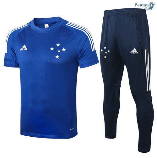 Kit Maillot Entrainement Cruzeiro + Pantalon Bleu 2020-2021