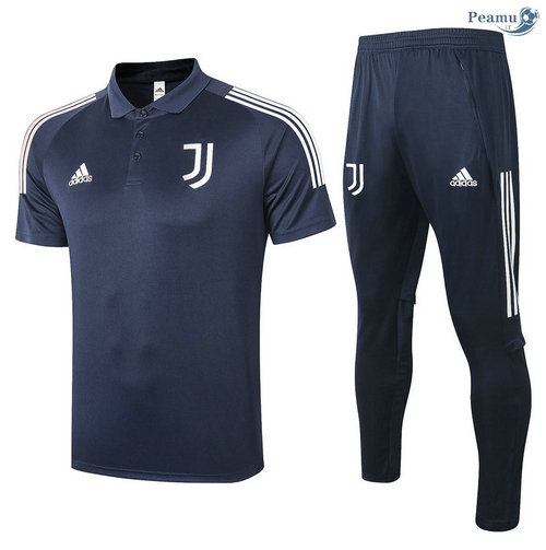 Kit Maillot Entrainement POLO Juventus + Pantalon Bleu Marine 2020-2021