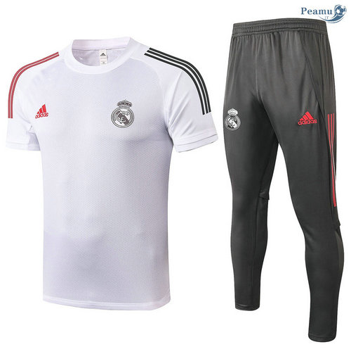 Kit Maillot Entrainement Real Madrid + Pantalon Blanc 2020-2021
