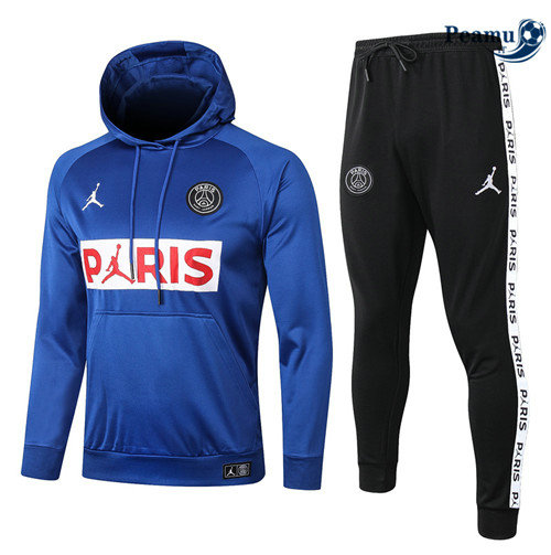 Survetement - Sweat à capuche PSG Bleu/ Blanc PARIS Jordan 2020-2021