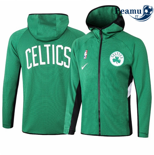 Peamu - Giacca Survetement A Capuche Boston Celtics - Verde