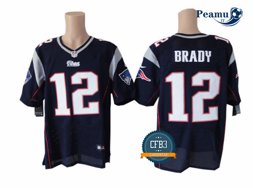 Peamu - Tom Brady, New England Patriots - Bleu Marine