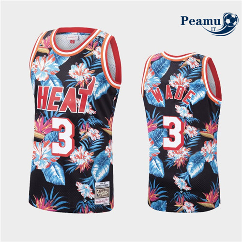 Peamu - Dwyane Wade, Miami Heat - Mitchell & Ness Floral Pack
