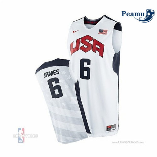 Peamu - LeBron James, Selección Etats-Unis 2012 [Blanco]