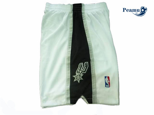 Peamu - Short San Antonio Spurs [Blanco y Negro]