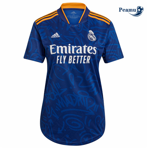 Peamu - Maillot foot Real Madrid Femme Exterieur 2021-2022