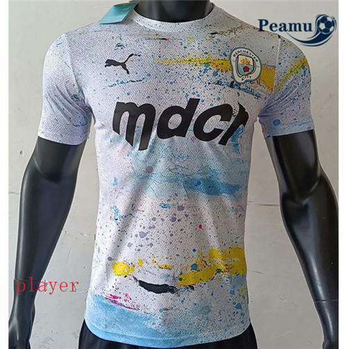 Peamu - Maillot foot Manchester City Player Version co-branded 2021-2022