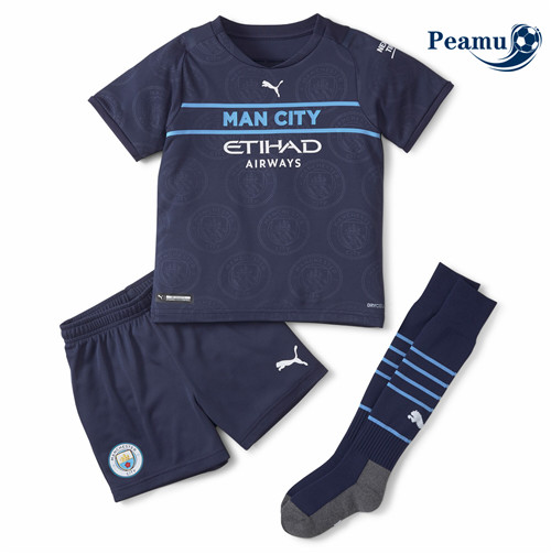 Peamu - Maillot foot Manchester City Enfant Third 2021-2022