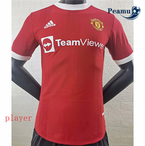 Peamu - Maillot foot Manchester United Player Version Domicile 2021-2022