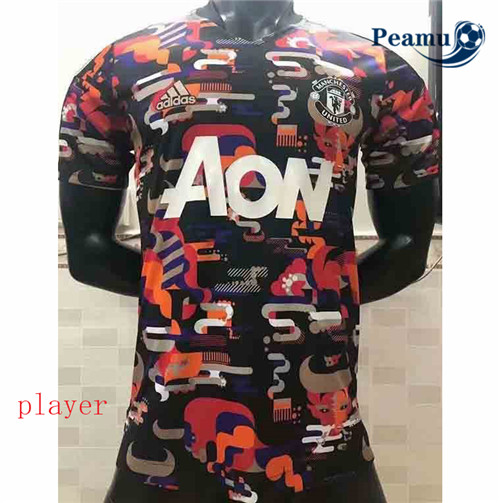 Peamu - Maillot foot Manchester United Player Version 2020-2021