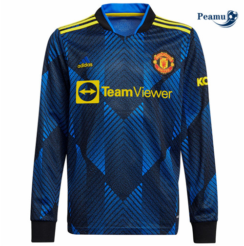 Peamu - Maillot foot Manchester United Third Manche Longue 2021-2022