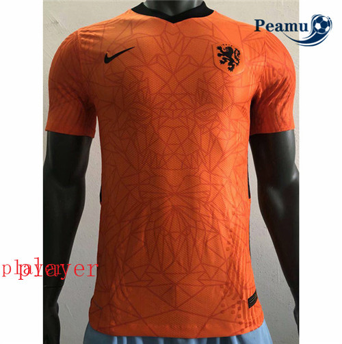 Peamu - Maillot foot Pays-Bas Player Version orange Domicile 2020-2021