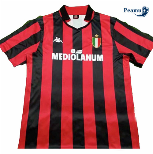 Peamu - Maillot foot Retro AC Milan Domicile 1988-89