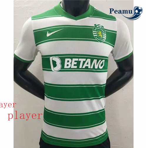Peamu - Maillot foot Sporting Lisbon Player Version Domicile 2021-2022