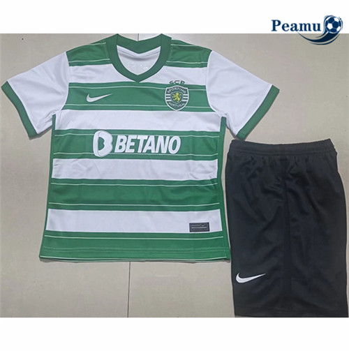 Peamu - Maillot foot Sporting Lisbon Enfant Domicile 2021-2022