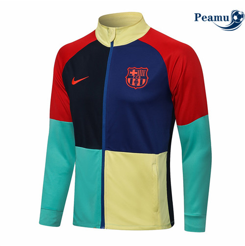 Peamu - Veste foot Barcelone Jaune/Rouge/Bleu/vert 2021-2022