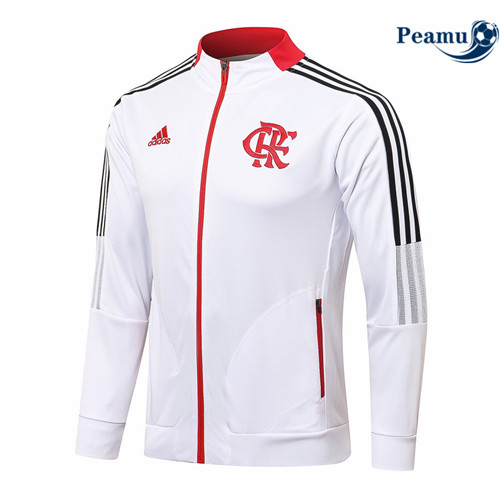 Peamu - Veste foot Flamengo Blanc 2021-2022