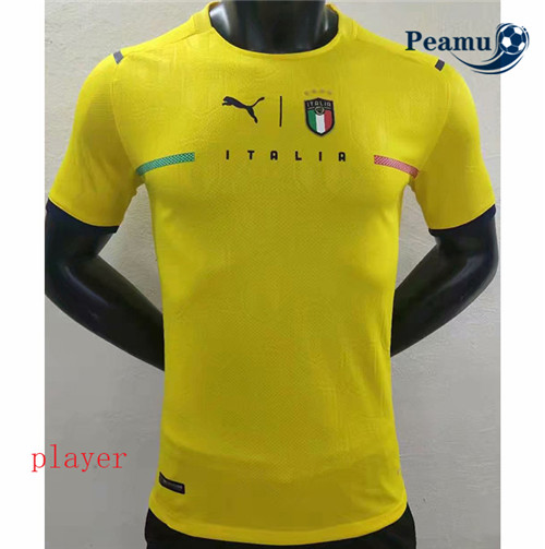 Peamu - Maillot foot ltalie Player Version Jaune goalie 2021-2022