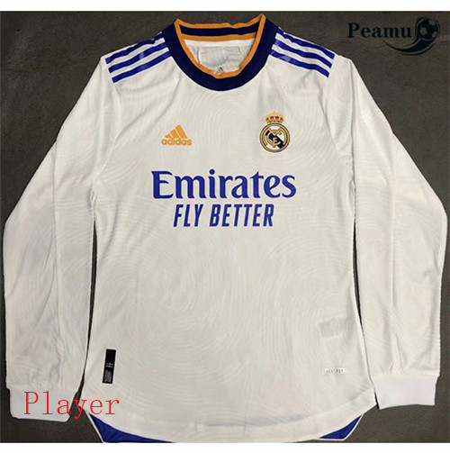 Maillot foot Real Madrid Player Version Domicile Manche Longue 2021-2022