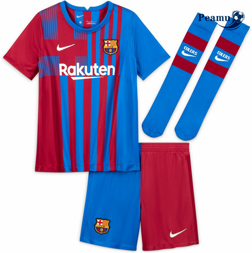 Peamu - Maillot foot Barcelone Enfant Domicile 2021-2022