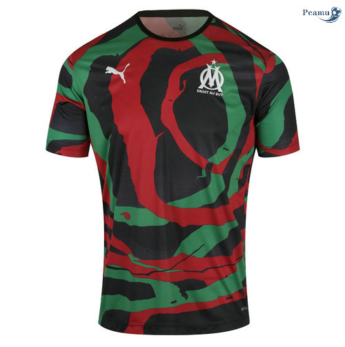 Peamu - Maillot foot Marseille OM Africa 2021-2022 Collectors Noir/Vert/Rouge 2021-2022