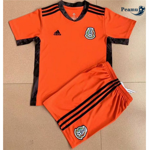 Maillot foot Mexique Enfant Gardien de but Orange 2021-2022