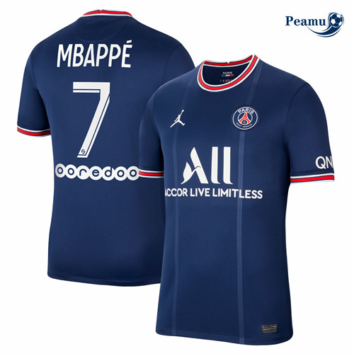 Maillot foot PSG Domicile Mbappé 7 2021-2022