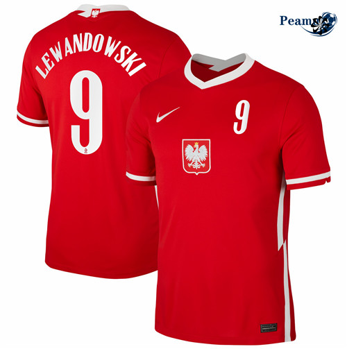 Maillot foot Pologne Exterieur Lewandowski 9 2020-21