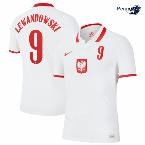 Maillot foot Pologne Domicile Lewandowski 9 2020-21