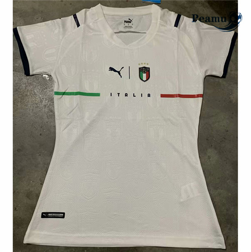 Maillot foot Italie Femme Blanc 2021-2022