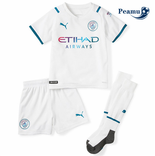 Maillot foot Manchester City Enfant Exterieur 2021-2022
