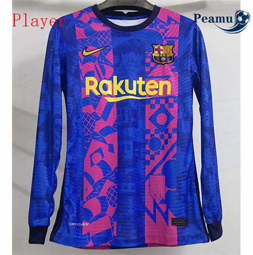 Peamu - Maillot foot Barcelone Player Version Third Manche Longue 2021-2022