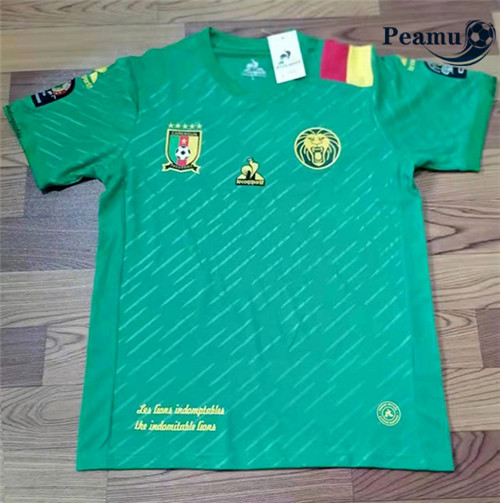 Peamu - Maillot foot Cameroun Signature Edition Vert Fans 2021-2022