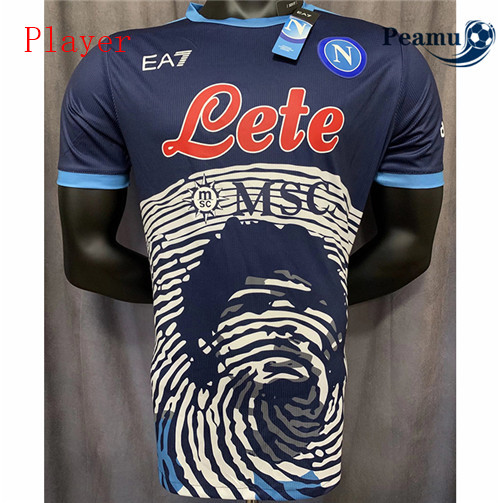 Peamu - Maillot foot Naples Player Version special edition Bleu 2021-2022