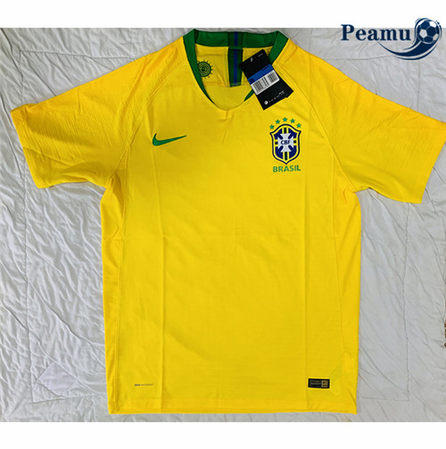 Peamu - Maillot foot Retro Brésil Domicile player version 2018