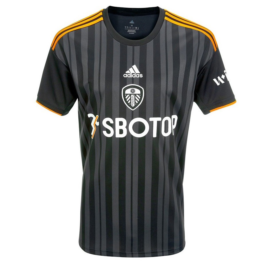 peamu.fr - Maillot foot Leeds United Maillot Noir 2022-2023 Fiable I131