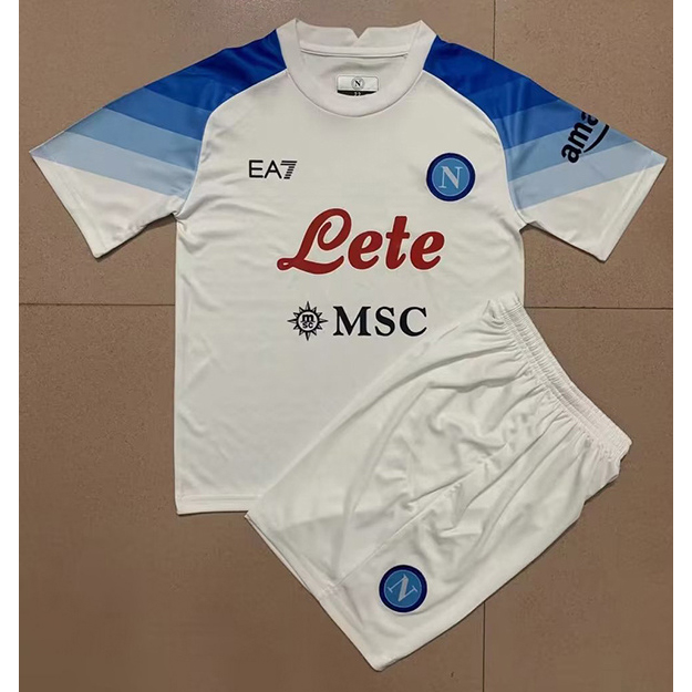 peamu.fr - Maillot foot Naples Exterieur Enfant 2022-2023 Fiable I015