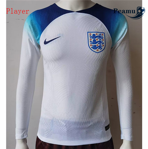 Maillot Foot Angleterre Player Version Domicile Manche Longue 2022-2023 peamu 068