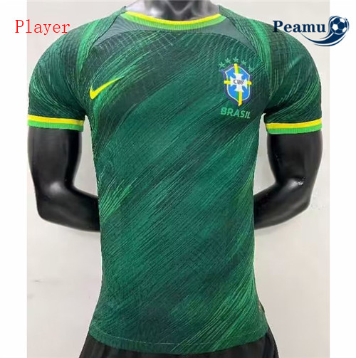 Maillot Foot Brésil Player Version Special Vert 2022-2023 peamu 084